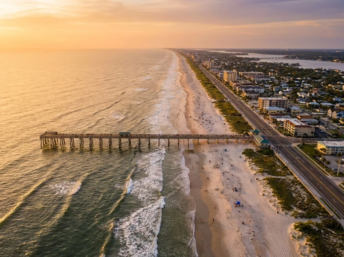 Jacksonville Beach oceanfront area