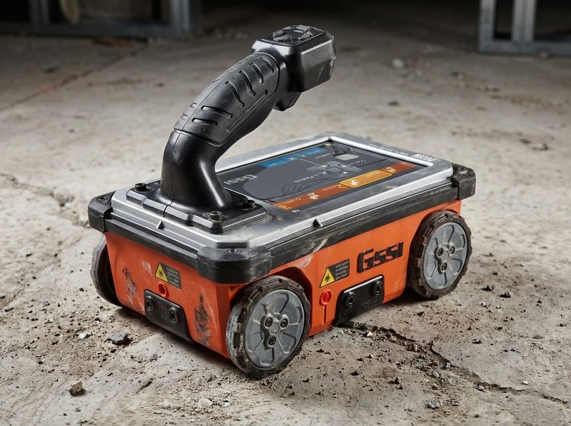 Professional GPR equipment used for concrete scanning