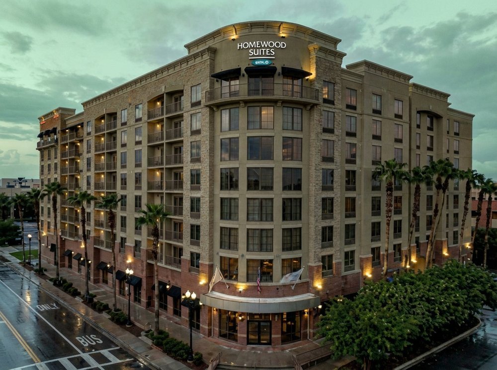 Commercial high-rise building requiring post-tension cable detection and concrete scanning